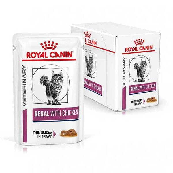 Royal Canin Renal Chicken veterinārie konservi kaķiem nierēm mērcē 85 g